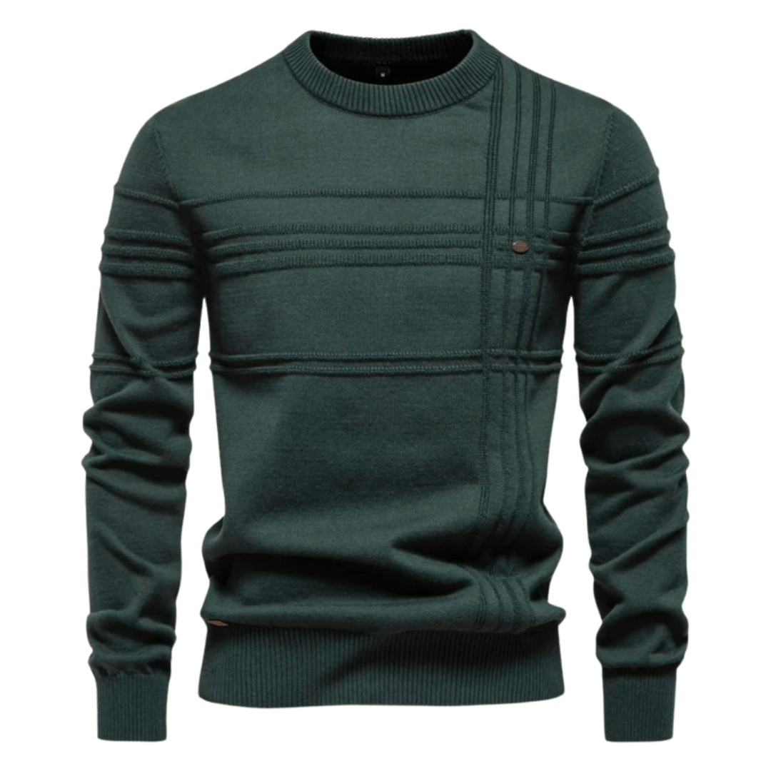 Gabriel | Men's Sweater with Diamond Pattern