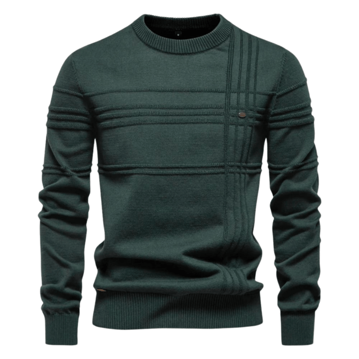 Gabriel | Men's Sweater with Diamond Pattern