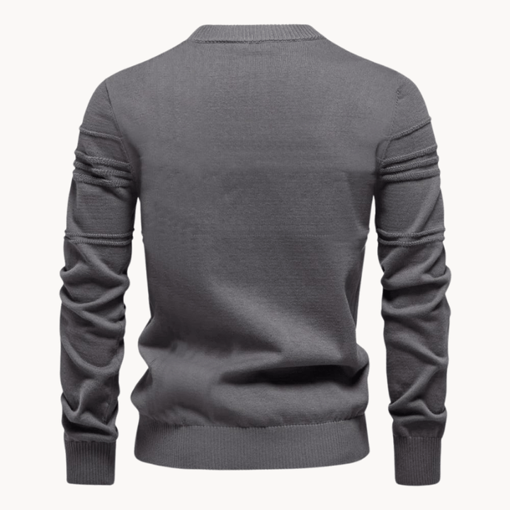Gabriel | Men's Sweater with Diamond Pattern
