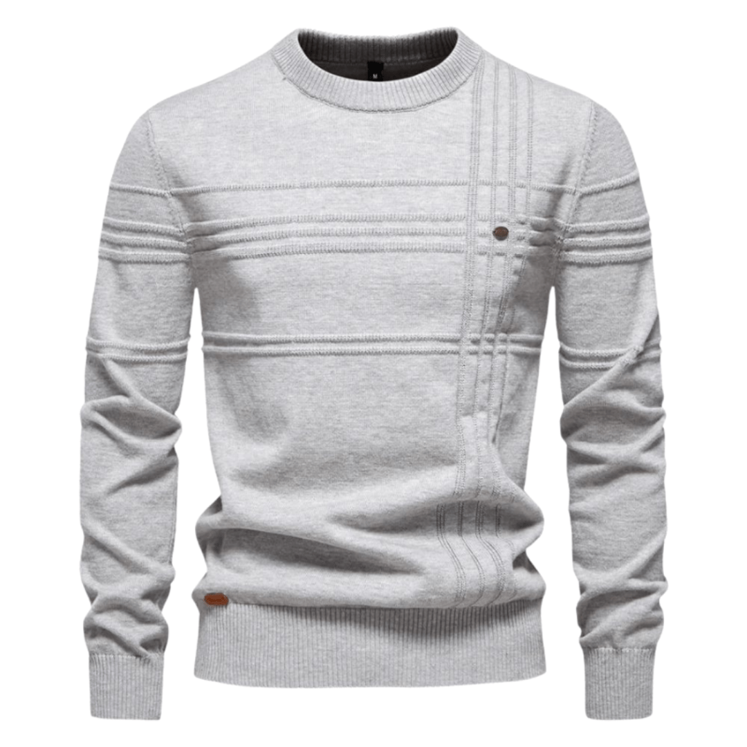 Gabriel | Men's Sweater with Diamond Pattern