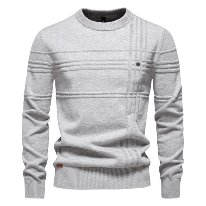 Gabriel | Men's Sweater with Diamond Pattern