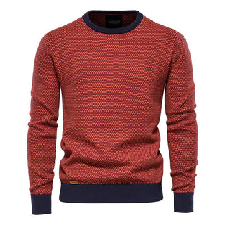 Julius | Men's Sweater with Diamond Pattern