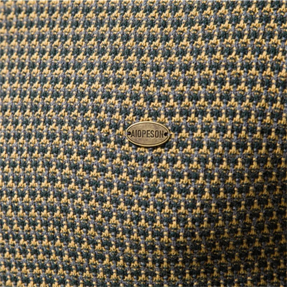 Julius | Men's Sweater with Diamond Pattern