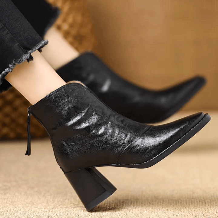 Rosalie | Luxurious Mid-Heel Ankle Boots