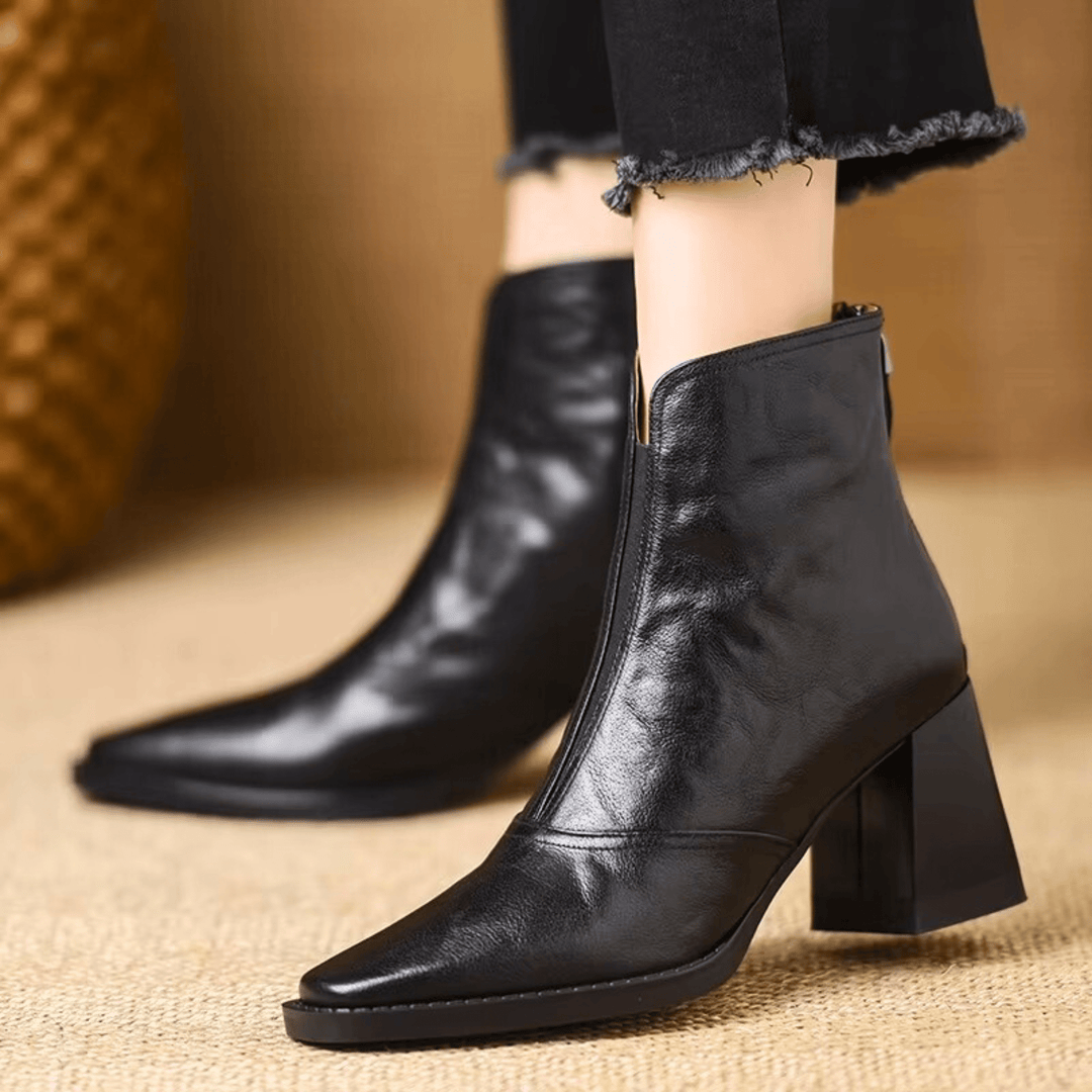 Rosalie | Luxurious Mid-Heel Ankle Boots