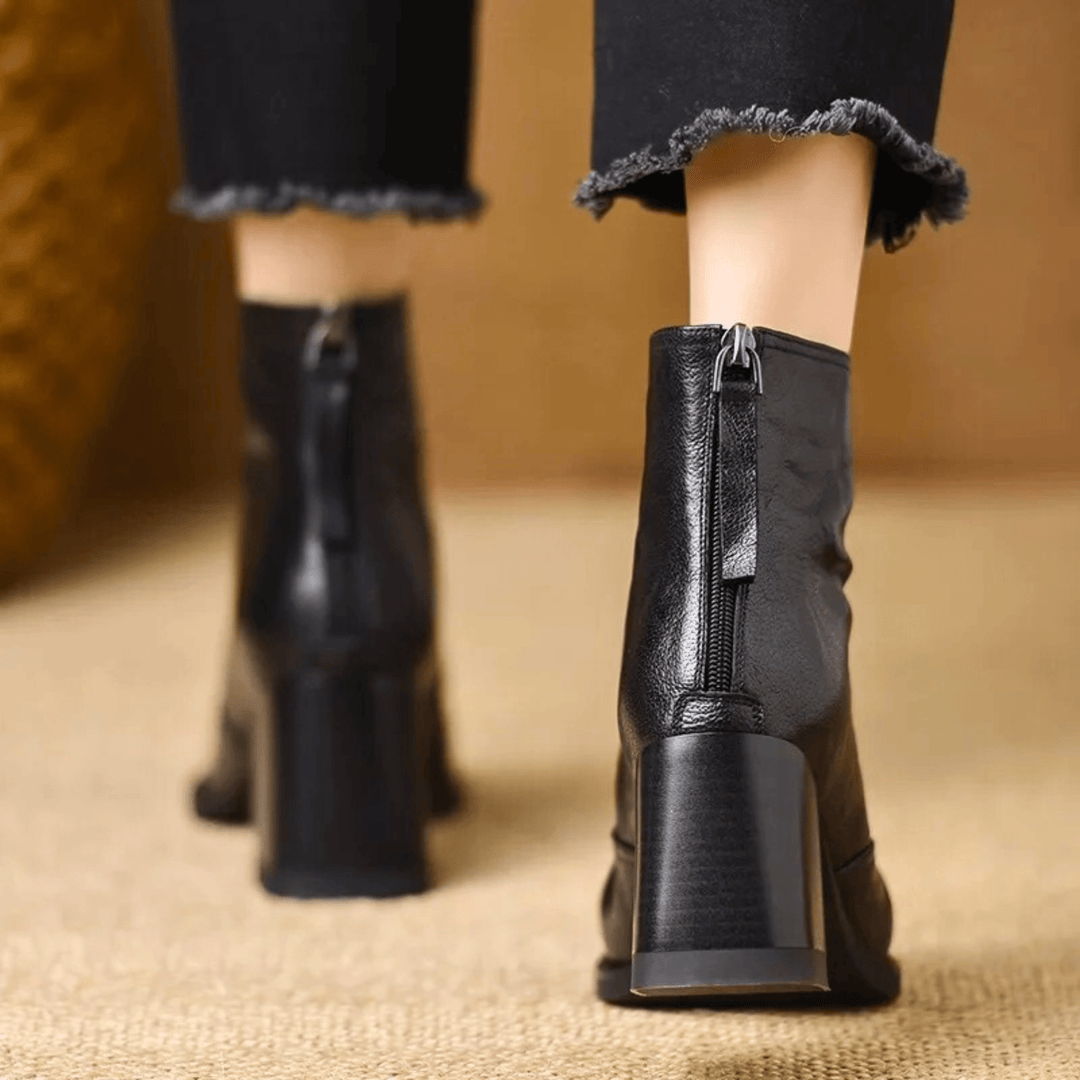 Rosalie | Luxurious Mid-Heel Ankle Boots