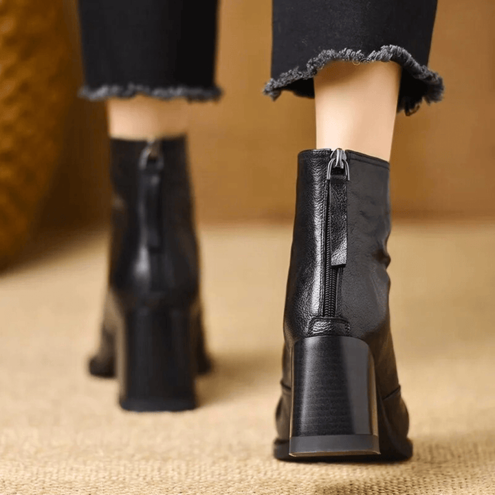 Rosalie | Luxurious Mid-Heel Ankle Boots