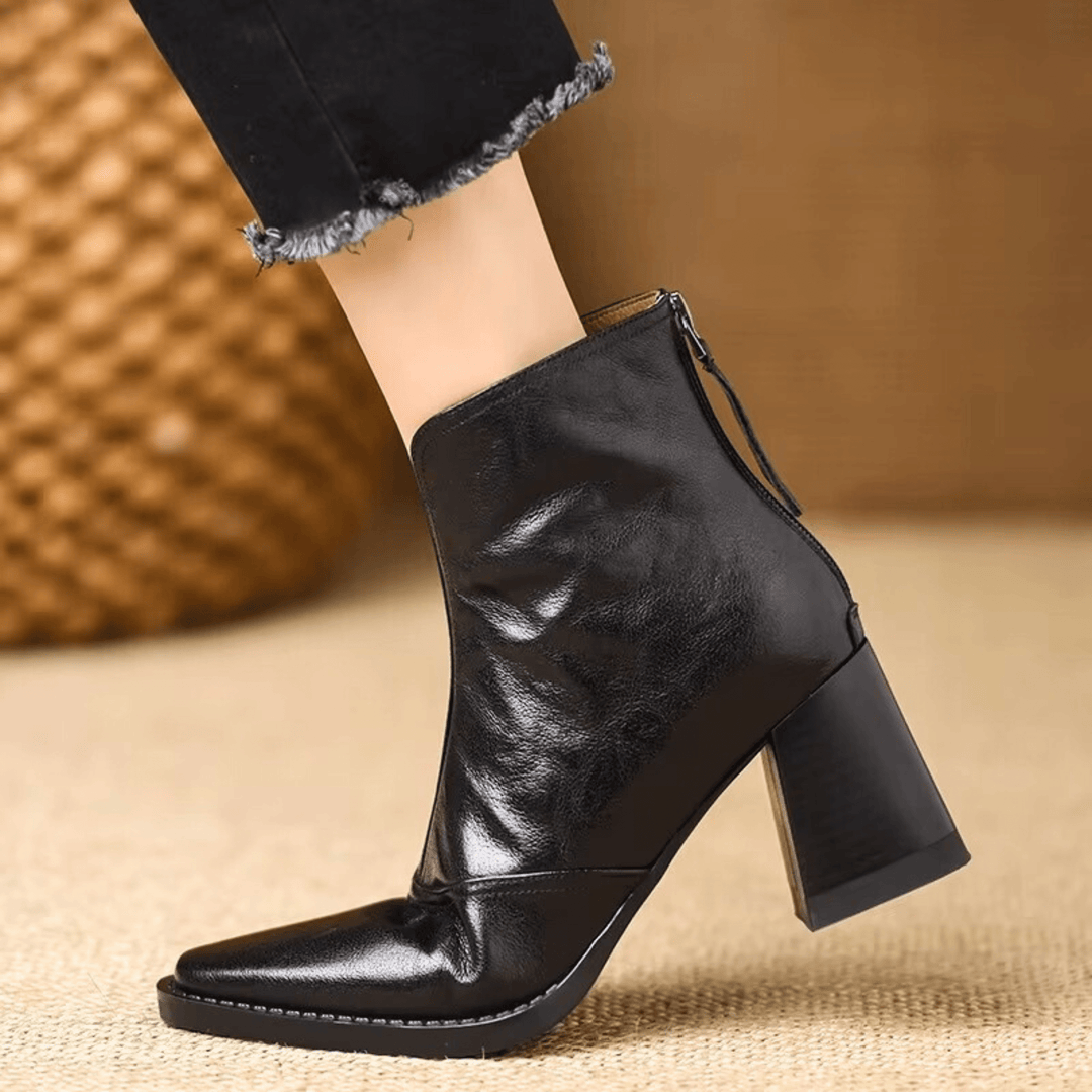 Rosalie | Luxurious Mid-Heel Ankle Boots