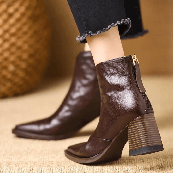 Rosalie | Luxurious Mid-Heel Ankle Boots