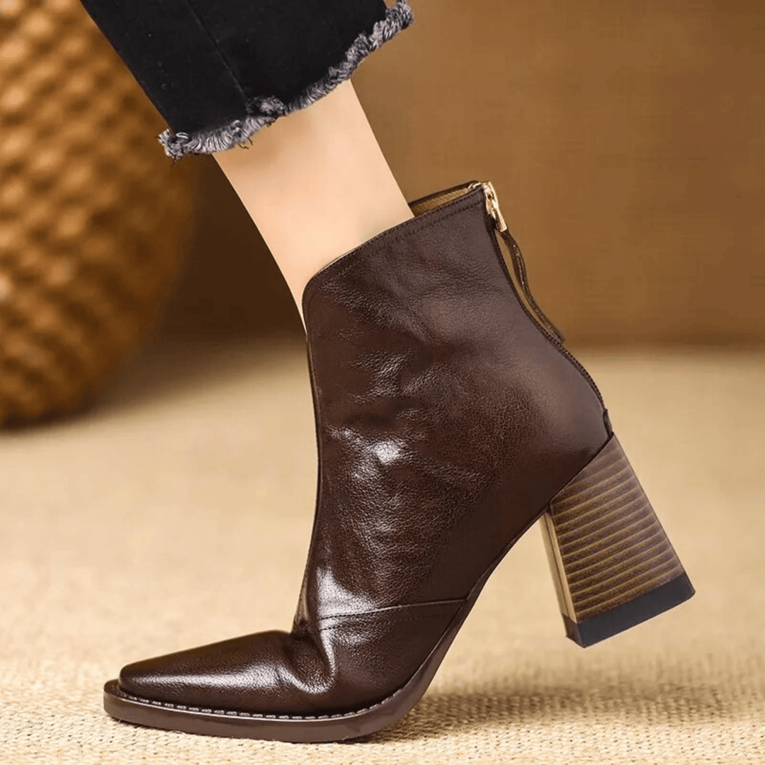 Rosalie | Luxurious Mid-Heel Ankle Boots