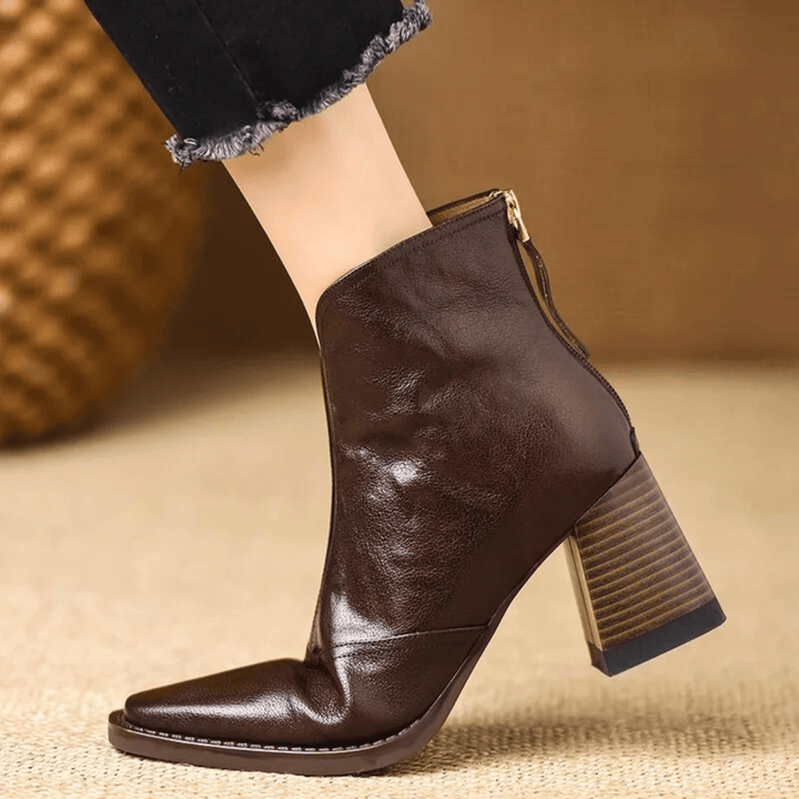Rosalie | Luxurious Mid-Heel Ankle Boots